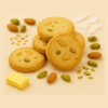 almond and pistachio cookies